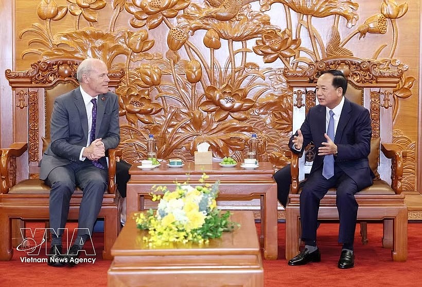 Politburo member, Secretary of the Party Central Committee and head of the committee's Commission for Information, Education and Mass Mobilisation Trinh Van Quyet holds a meeting with Canadian Ambassador to Vietnam Jim Nickel on June 16, 2026. (Photo: VNA) Politburo member, Secretary of the Party Central Committee and head of the committee's Commission for Information, Education and Mass Mobilisation Trinh Van Quyet holds a meeting with Canadian Ambassador to Vietnam Jim Nickel on June 16, 2026. (Photo: VNA)