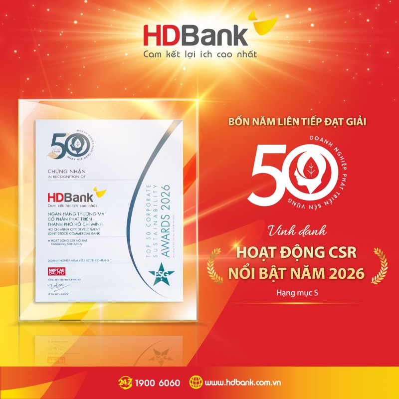 HDBank: Tăng trường ấn tượng song hành cùng trách nhiệm cộng đồng HDBank: Tăng trường ấn tượng song hành cùng trách nhiệm cộng đồng