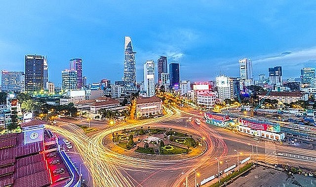 A corner of Ho Chi Minh City - Vietnam's largest economic engine. A corner of Ho Chi Minh City - Vietnam's largest economic engine.
