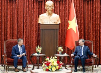 Tổng Bí thư, Chủ tịch nước Tô Lâm tiếp Quyền Bộ trưởng Hải quân Hoa Kỳ Hùng Cao