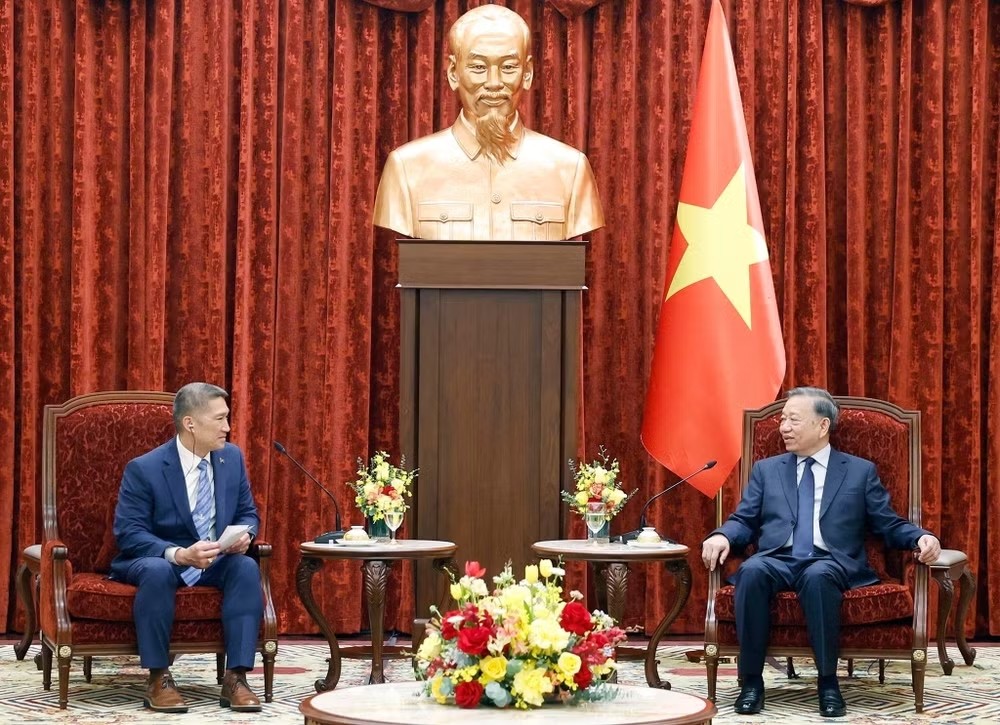 Tổng Bí thư, Chủ tịch nước Tô Lâm tiếp Quyền Bộ trưởng Hải quân Hoa Kỳ Hùng Cao