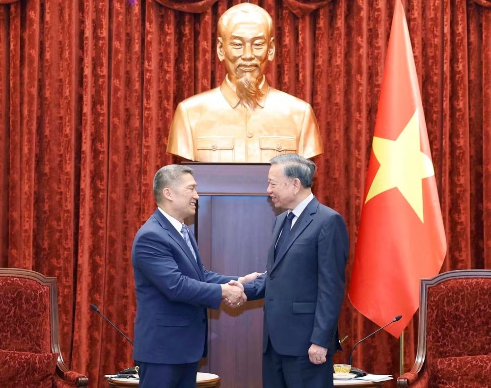 Tổng Bí thư, Chủ tịch nước Tô Lâm tiếp Quyền Bộ trưởng Hải quân Hoa Kỳ Hùng Cao