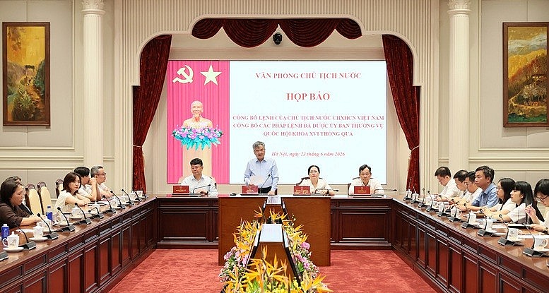 Công bố Lệnh của Chủ tịch nước về 2 Pháp lệnh sẽ có hiệu lực vào 1/7/2026
