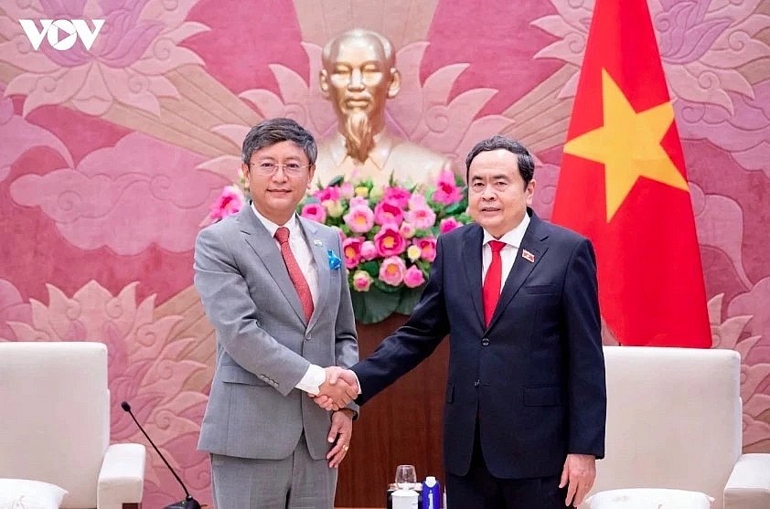 NA Chairman Tran Thanh Man receives Indian Ambassador to Vietnam Tshering W. Sherpa. NA Chairman Tran Thanh Man receives Indian Ambassador to Vietnam Tshering W. Sherpa.