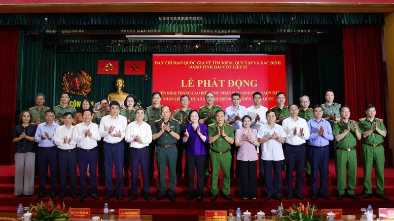 Phó Thủ tướng Phạm Thị Thanh Trà phát động cao điểm thu nhận ADN, mở thêm cơ hội xác định danh tính liệt sĩ Phó Thủ tướng Phạm Thị Thanh Trà phát động cao điểm thu nhận ADN, mở thêm cơ hội xác định danh tính liệt sĩ