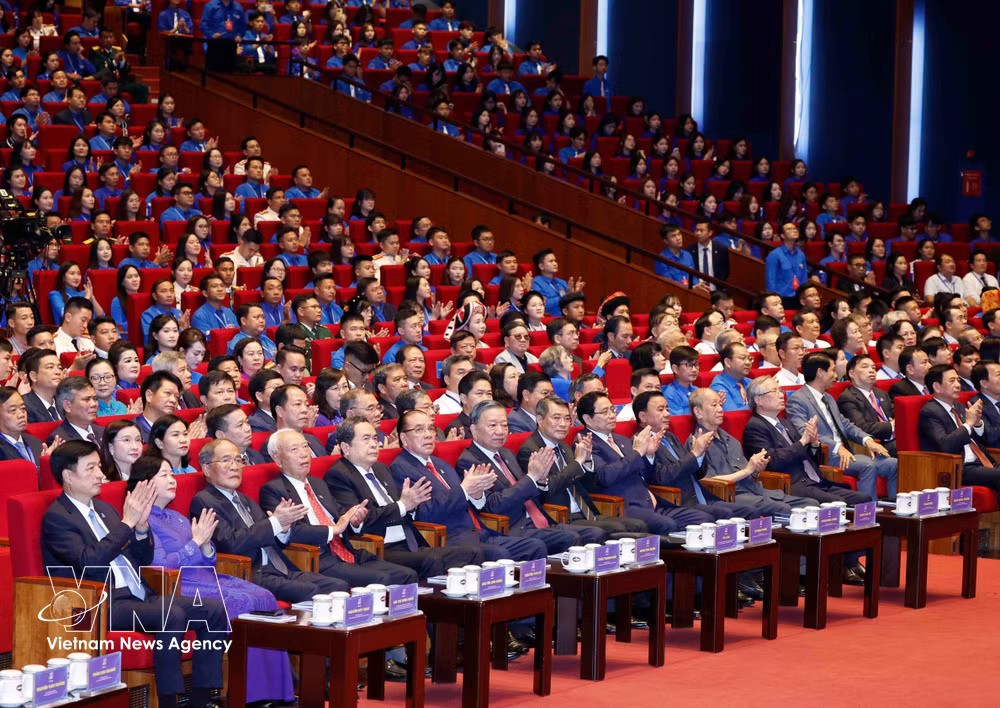 Party General Secretary and State President To Lam and delegates at the opening session of the 13th Ho Chi Minh Communist Youth Union National Congress for the 2026–2031 term in Hanoi on June 25 (Photo: VNA) Party General Secretary and State President To Lam and delegates at the opening session of the 13th Ho Chi Minh Communist Youth Union National Congress for the 2026–2031 term in Hanoi on June 25 (Photo: VNA)
