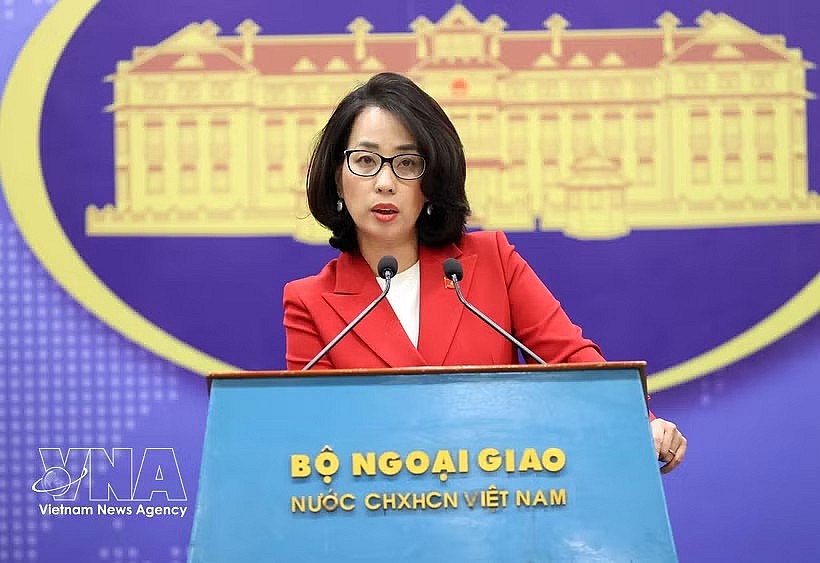 Spokesperson of the Ministry of Foreign Affairs Pham Thu Hang (Photo: VNA)