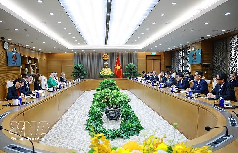 At the reception for Canadian Ambassador Jim Nickel in Hanoi on June 29, 2026 (Photo: VNA)