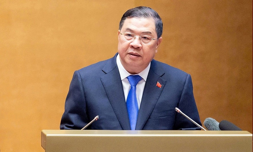Deputy Prime Minister Pham Gia Tuc speaks at a national conference in Hanoi on June 30 to study and implement the Politburo’s Resolution No. 10 on the development of the foreign-invested sector.