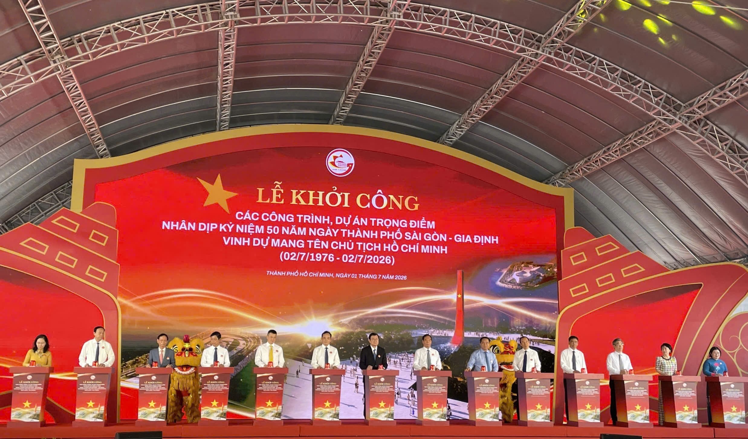 Vingroup đồng loạt triển khai 3 dự án hạ tầng chào mừng kỷ niệm 50 năm ngày thành phố Sài Gòn - Gia Định vinh dự mang tên Chủ tịch Hồ Chí Minh (02/07/1976 - 02/07/2026) Vingroup đồng loạt triển khai 3 dự án hạ tầng chào mừng kỷ niệm 50 năm ngày thành phố Sài Gòn - Gia Định vinh dự mang tên Chủ tịch Hồ Chí Minh (02/07/1976 - 02/07/2026)