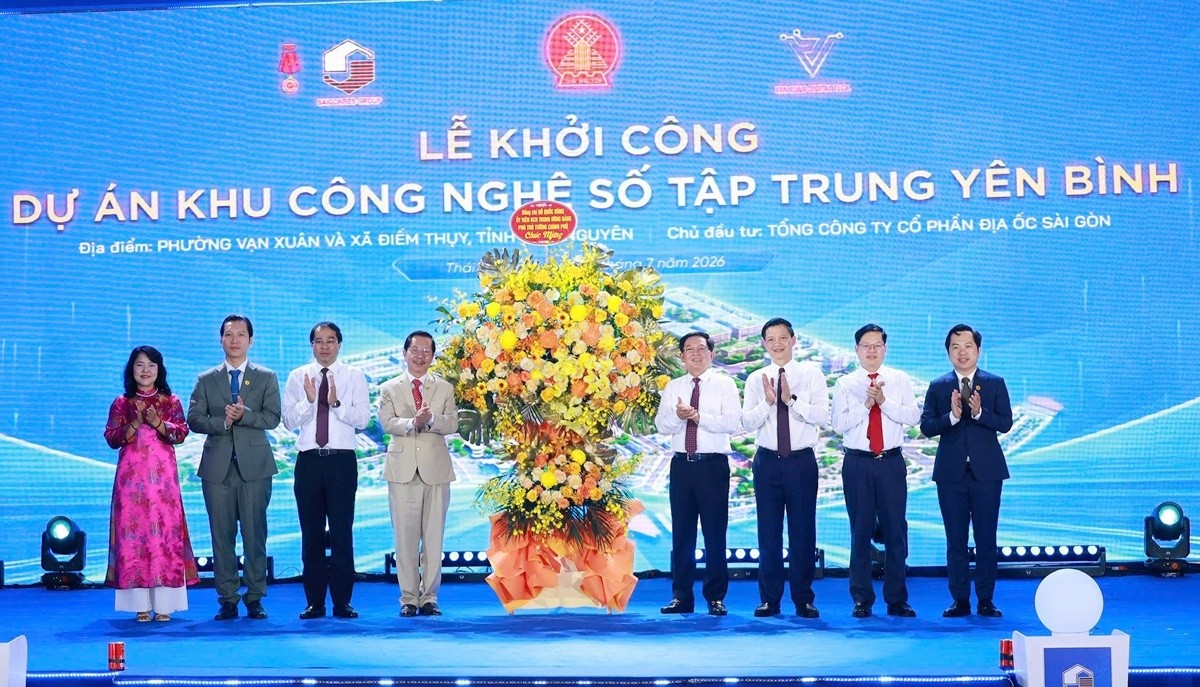 Khởi công Khu công nghệ số tập trung Yên Bình: Thái Nguyên hiện thực hóa chiến lược phát triển kinh tế số Khởi công Khu công nghệ số tập trung Yên Bình: Thái Nguyên hiện thực hóa chiến lược phát triển kinh tế số