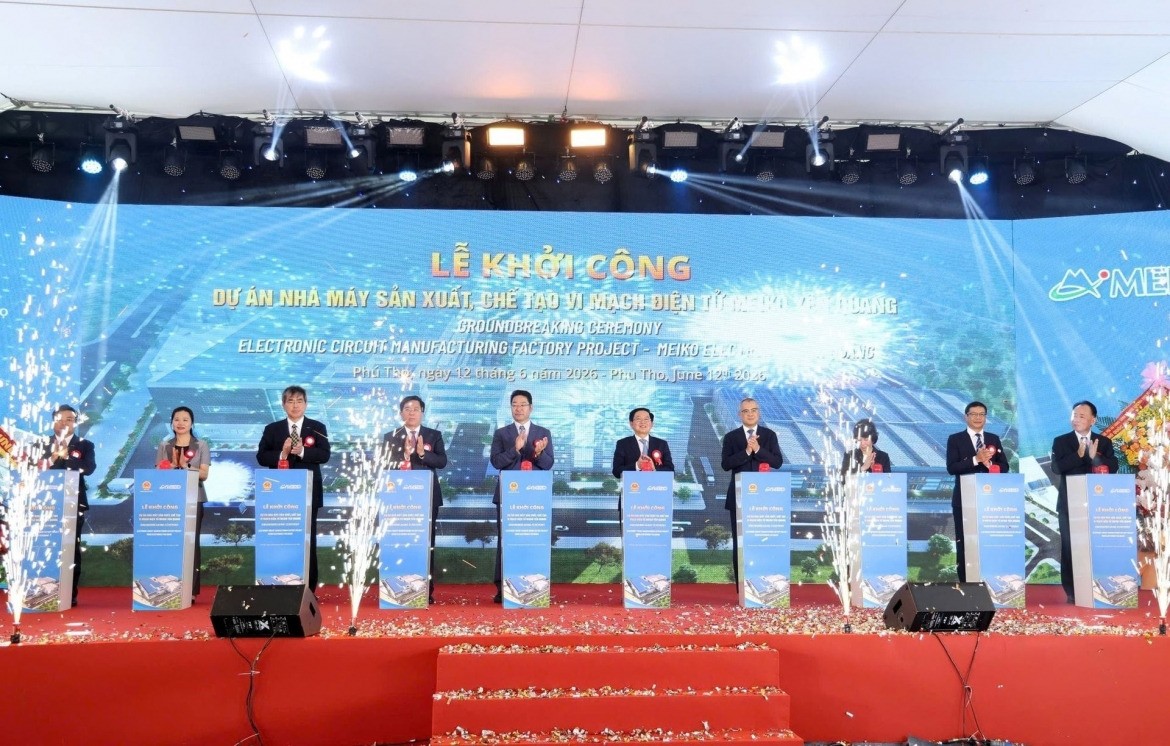 Dự án công nghiệp công nghệ cao của Tập đoàn Meiko (Nhật Bản) tại Khu công nghiệp Yên Quang vừa qua đã khởi công. Ảnh: UBND tỉnh Phú Thọ Dự án công nghiệp công nghệ cao của Tập đoàn Meiko (Nhật Bản) tại Khu công nghiệp Yên Quang vừa qua đã khởi công. Ảnh: UBND tỉnh Phú Thọ