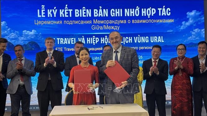 Doanh nghiệp hai bên ký MoU tại Hội nghị. 