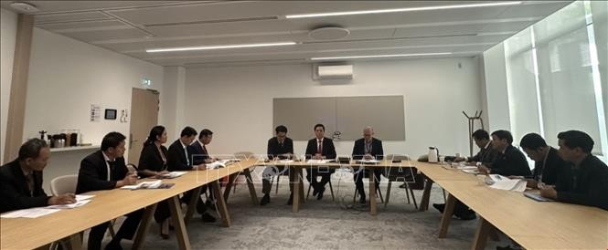 Đoàn công tác tỉnh Quảng Ngãi làm việc với lãnh đạo Tập đoàn Điện lực Pháp (EDF).