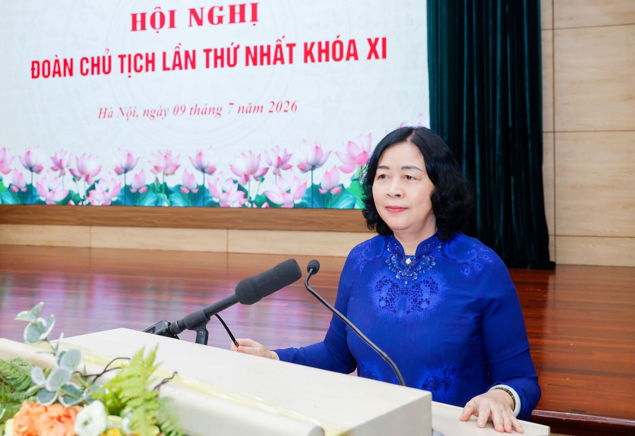 Bà Bùi Thị Minh Hoài, Ủy viên Bộ Chính trị, Bí thư Trung ương Đảng, Chủ tịch Ủy ban Trung ương MTTQ Việt Nam phát biểu bế mạc Hội nghị Bà Bùi Thị Minh Hoài, Ủy viên Bộ Chính trị, Bí thư Trung ương Đảng, Chủ tịch Ủy ban Trung ương MTTQ Việt Nam phát biểu bế mạc Hội nghị