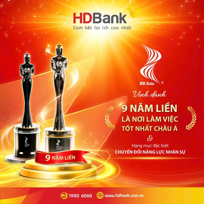 Ngân hàng duy nhất 9 năm liên tiếp được vinh danh “Nơi làm việc tốt nhất châu Á”