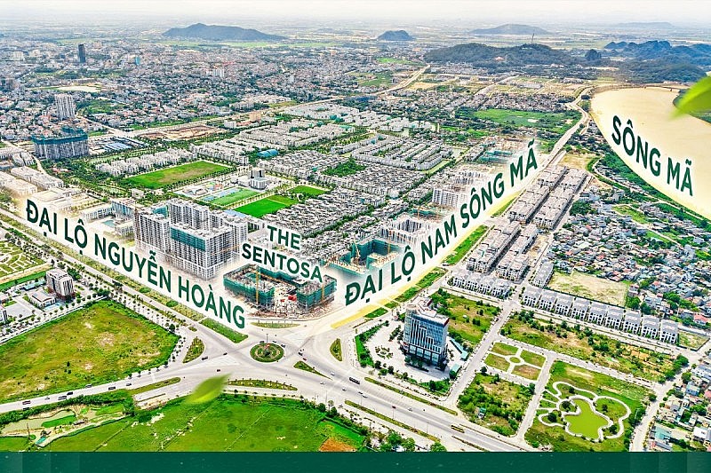 The Sentosa có tốc độ thi công thần tốc, dự kiến cất nóc quý III/2026 và bàn giao sớm năm 2027.