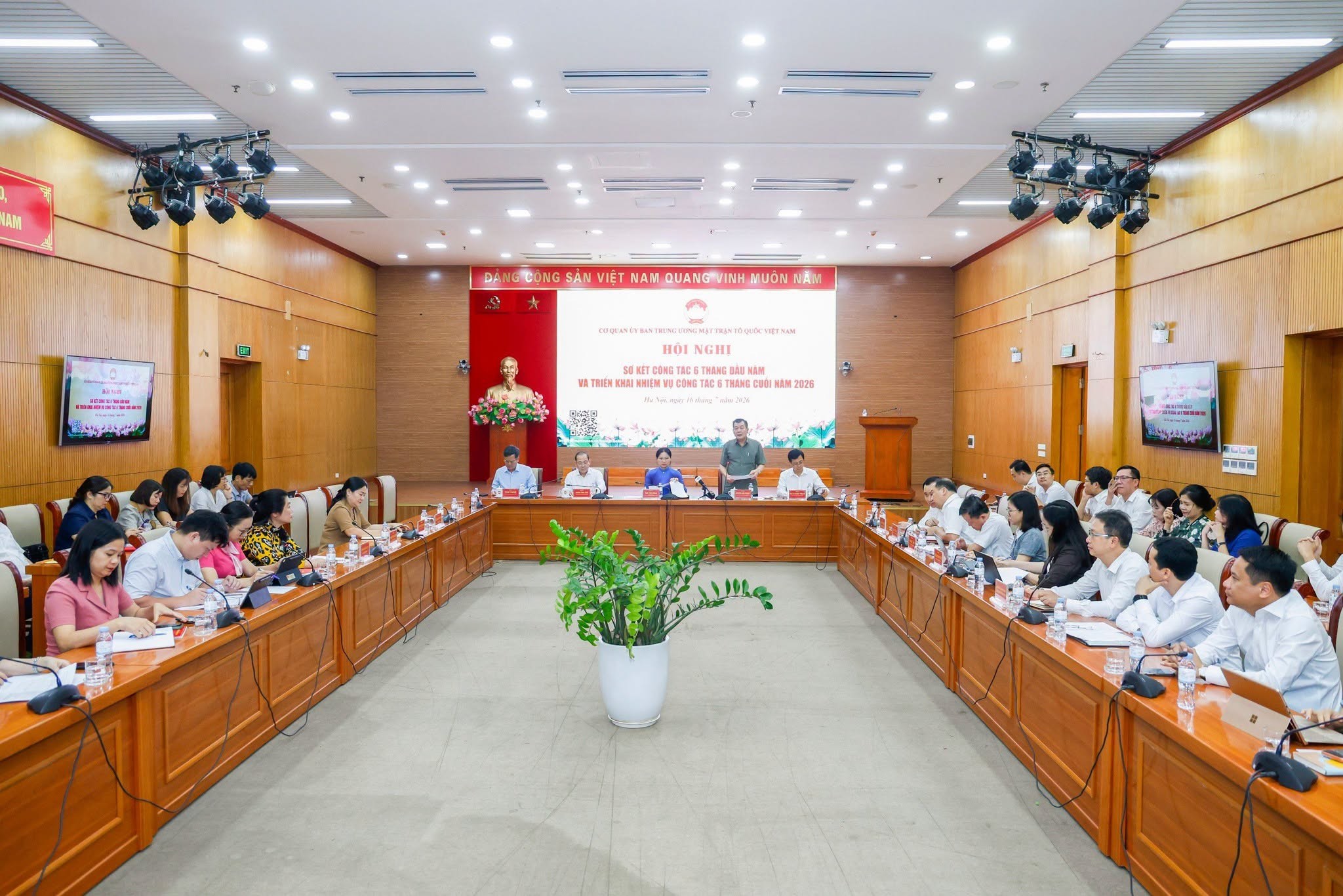 Mặt trận Tổ quốc Việt Nam tập trung tinh gọn bộ máy, nâng cao hiệu quả hoạt động trong 6 tháng cuối năm 2026