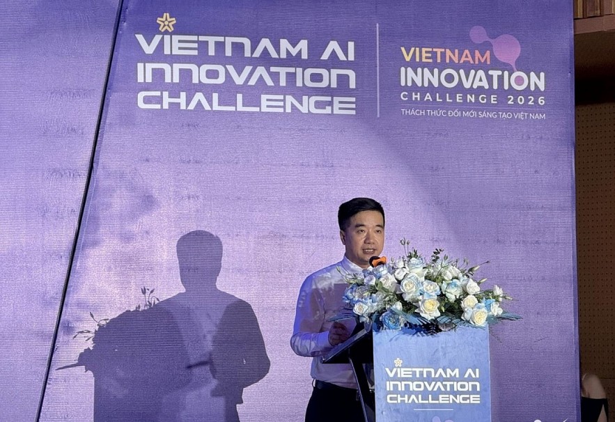 Nguyen Quyet Chien, General Secretary of the Vietnam Union of Science and Technology Associations, speaks at the launch of the Vietnam Artificial Intelligence Olympiad on July 17. Photo: Du Lam Nguyen Quyet Chien, General Secretary of the Vietnam Union of Science and Technology Associations, speaks at the launch of the Vietnam Artificial Intelligence Olympiad on July 17. Photo: Du Lam