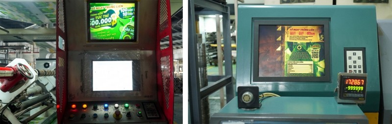 Hệ thống sản xuất và in mã vận hành tự động trên dây chuyền, nơi mỗi mã được tạo ra mà không có sự can thiệp của con người.
