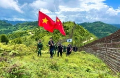 越中边境管理力量开展联合巡逻执法