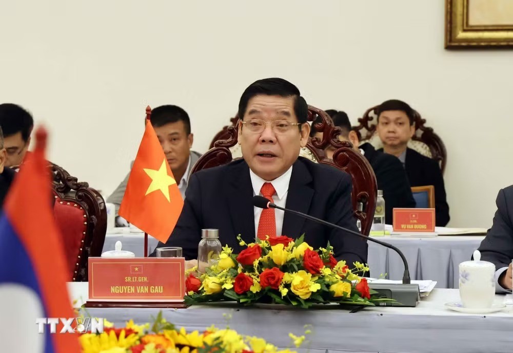Thượng tướng Nguyễn Văn Gấu, Thứ trưởng Bộ Quốc phòng, Trưởng ban Ban Công tác đặc biệt Chính phủ Việt Nam, dự Kỳ họp. (Ảnh: Xuân Khu/TTXVN)