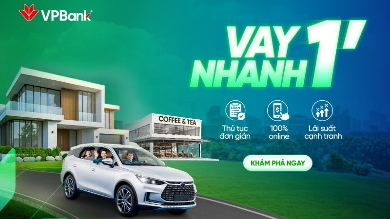 VPBank ធ្វើឌីជីថលរូបនីយកម្មដំណើរការកម្ចី៖ ទទួលបានលទ្ធផលអនុម័តបឋមត្រឹមតែក្នុងរយៈពេល ១ នាទី
