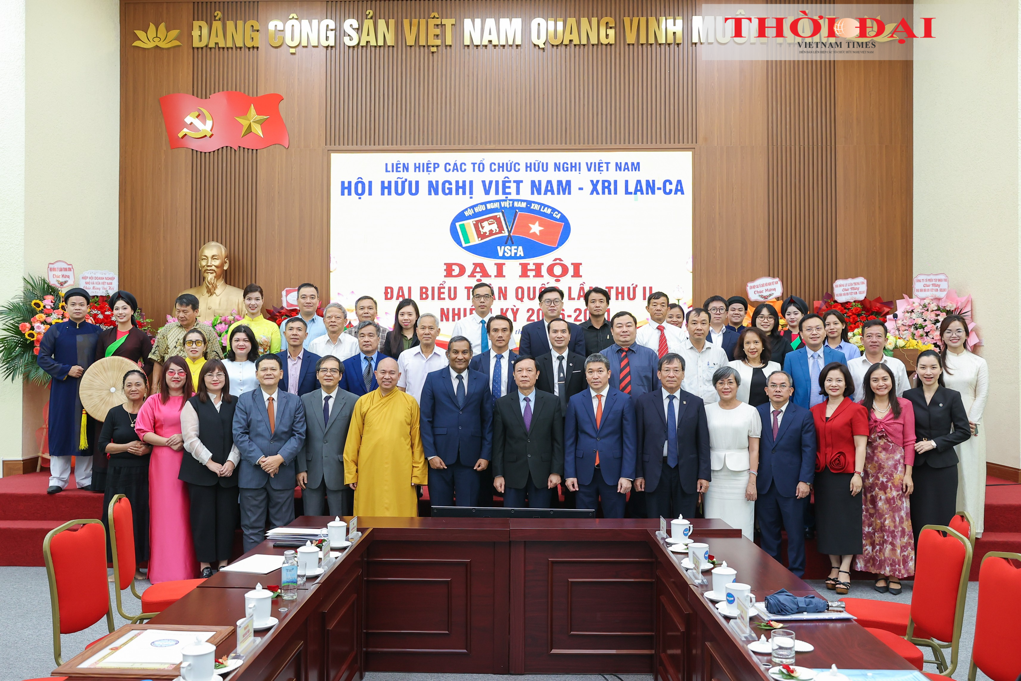 Ông Phạm Văn Linh tiếp tục được bầu làm Chủ tịch Hội hữu nghị Việt Nam - Sri Lanka