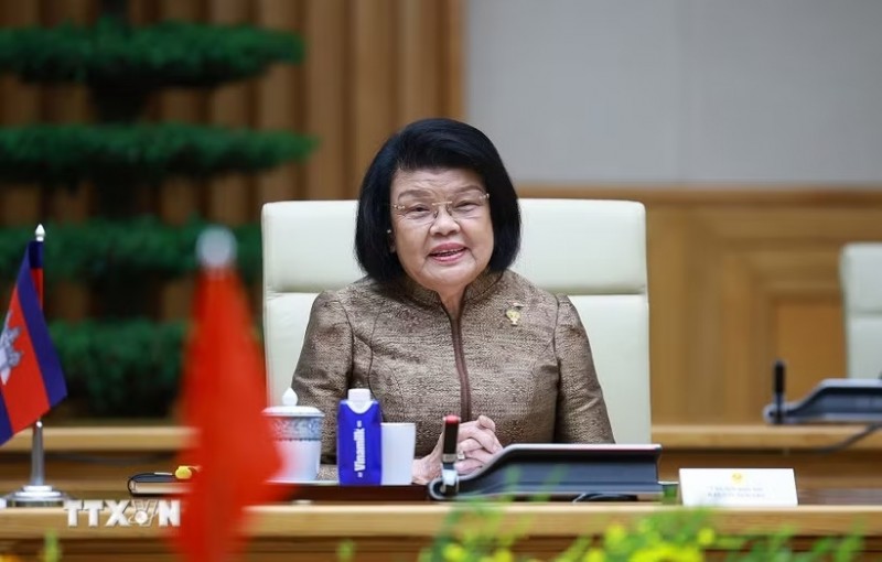 Cambodian National Assembly President concludes official visit to Viet Nam (Photo: NDO) Cambodian National Assembly President concludes official visit to Viet Nam (Photo: NDO)