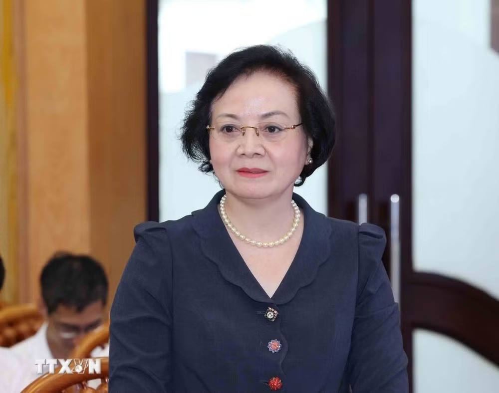 Đồng chí Phạm Thị Thanh Trà, Bí thư Trung ương Đảng, Phó Thủ tướng Chính phủ phát biểu tại buổi làm việc. (Ảnh: Phương Hoa/TTXVN) Đồng chí Phạm Thị Thanh Trà, Bí thư Trung ương Đảng, Phó Thủ tướng Chính phủ phát biểu tại buổi làm việc. (Ảnh: Phương Hoa/TTXVN)