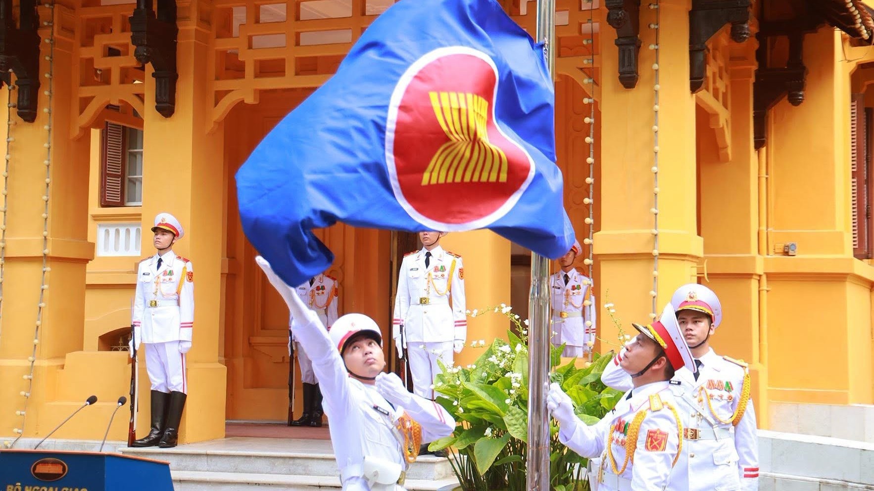 Lễ thượng cờ kỷ niệm 59 năm Ngày thành lập ASEAN