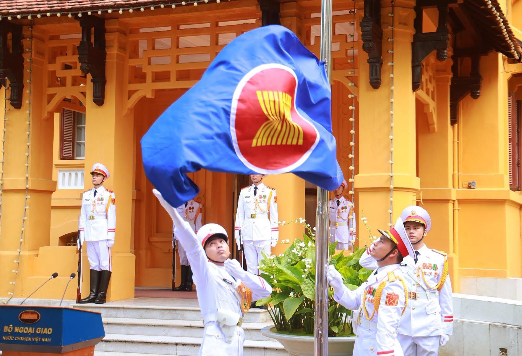 Lễ thượng cờ kỷ niệm 59 năm Ngày thành lập ASEAN