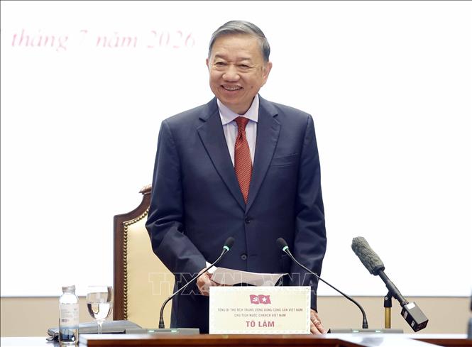 Tổng Bí thư, Chủ tịch nước Tô Lâm: Xác định ngoại giao phục vụ phát triển là trung tâm Chú thích ảnh