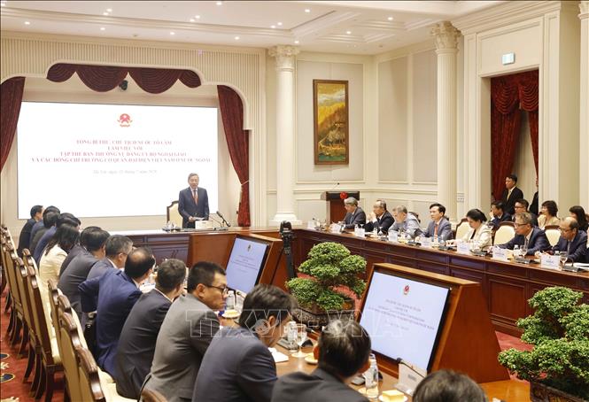 Tổng Bí thư, Chủ tịch nước Tô Lâm: Xác định ngoại giao phục vụ phát triển là trung tâm Chú thích ảnh
