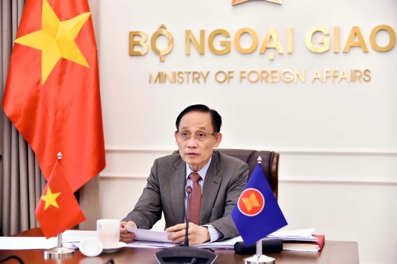 Politburo member and Minister of Foreign Affairs Le Hoai Trung. (Photo: MOFA)