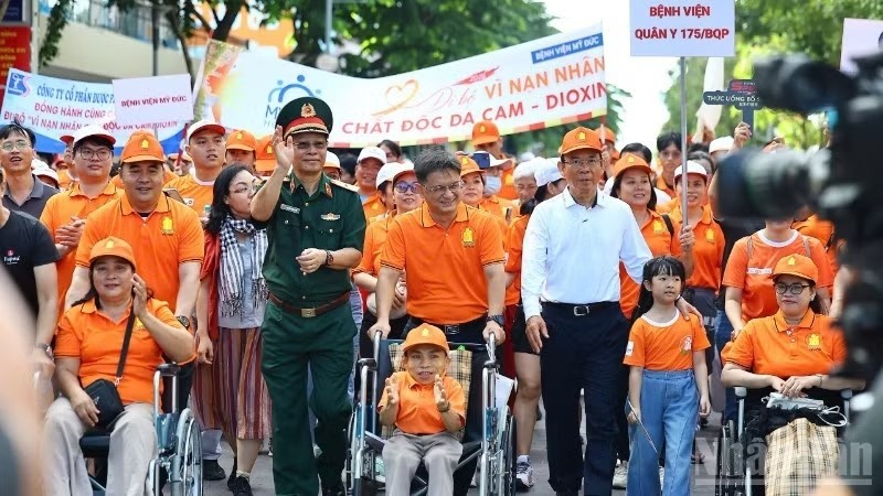 Delegates participate in the 2026 Ho Chi Minh City Holds Walk for Agent Orange/Dioxin Victims