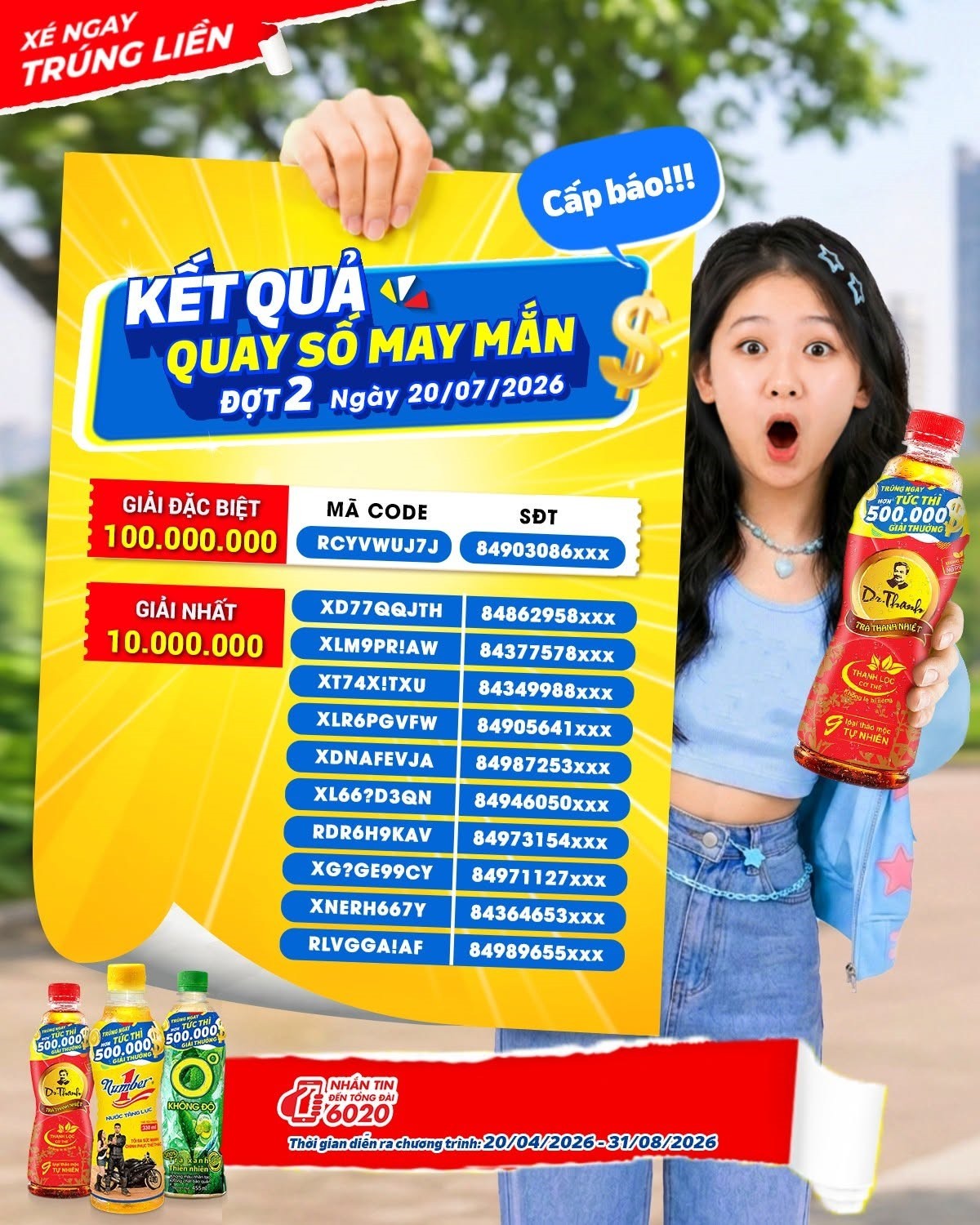 来自广南的工程师意外凭一瓶Number 1赢得1亿越南盾 来自广南的工程师意外凭一瓶Number 1赢得1亿越南盾