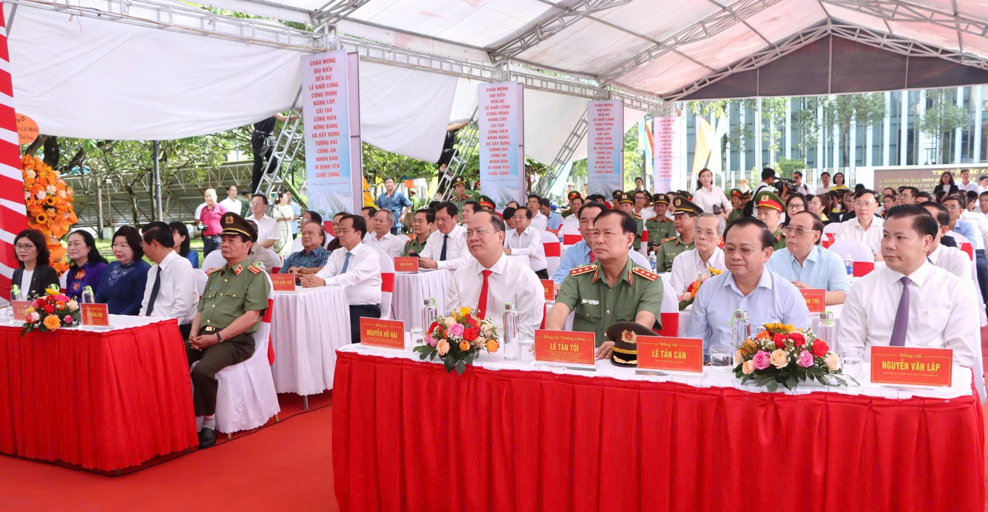Cà Mau khởi công nâng cấp Công viên Hồng Bàng, xây dựng Tượng đài Công an nhân dân