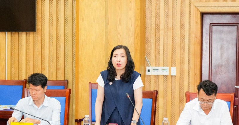 អនុរដ្ឋមន្ត្រីក្រសួងការបរទេស Le Thi Thu Hang ថ្លែងមតិនៅក្នុងជំនួបធ្វើការ។ អនុរដ្ឋមន្ត្រីក្រសួងការបរទេស Le Thi Thu Hang ថ្លែងមតិនៅក្នុងជំនួបធ្វើការ។