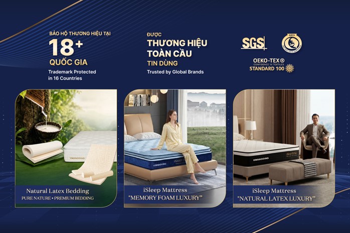 Thương hiệu được bảo hộ tại 18 quốc gia cùng hàng loạt chứng nhận liên quan đến chất lượng