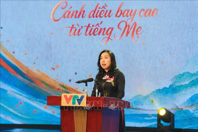 Thứ trưởng Bộ Ngoại giao Lê Thị Thu Hằng phát biểu tại Chương trình. Ảnh: TTXVN phát