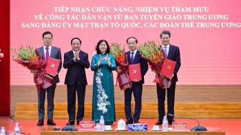 Đảng ủy Mặt trận Tổ quốc, các đoàn thể Trung ương tiếp nhận chức năng, nhiệm vụ tham mưu về công tác dân vận