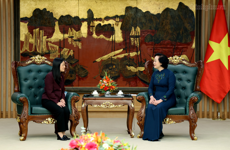 Phó Thủ tướng Phạm Thị Thanh Trà tiếp Đại sứ Hoa Kỳ tại Việt Nam Jennifer Wicks.Ảnh: chinhphu.vn/Thu Giang Phó Thủ tướng Phạm Thị Thanh Trà tiếp Đại sứ Hoa Kỳ tại Việt Nam Jennifer Wicks.Ảnh: chinhphu.vn/Thu Giang