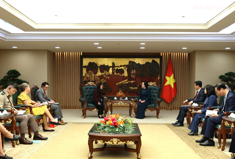 Phó Thủ tướng Chính phủ Phạm Thị Thanh Trà tái khẳng định Việt Nam luôn coi Hoa Kỳ là đối tác có tầm quan trọng chiến lược hàng đầu - Ảnh: chinhphu.vn/Thu Giang Phó Thủ tướng Chính phủ Phạm Thị Thanh Trà tái khẳng định Việt Nam luôn coi Hoa Kỳ là đối tác có tầm quan trọng chiến lược hàng đầu - Ảnh: chinhphu.vn/Thu Giang