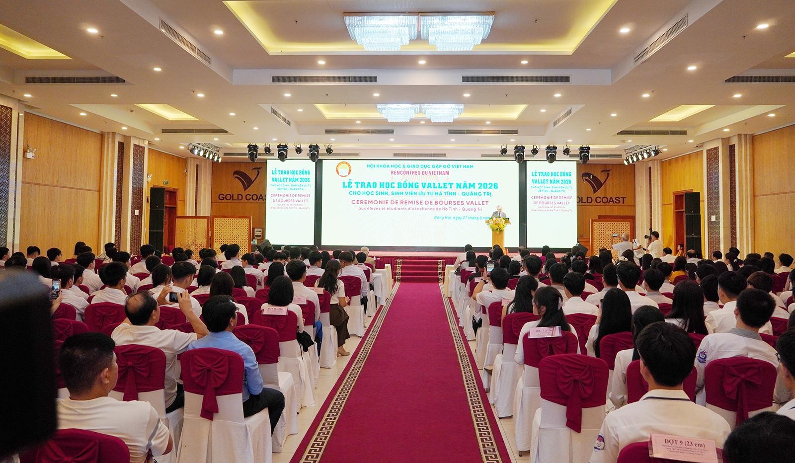 208 học sinh, sinh viên Quảng Trị và Hà Tĩnh được trao học bổng Vallet năm 2026 208 học sinh, sinh viên Quảng Trị và Hà Tĩnh được trao học bổng Vallet năm 2026