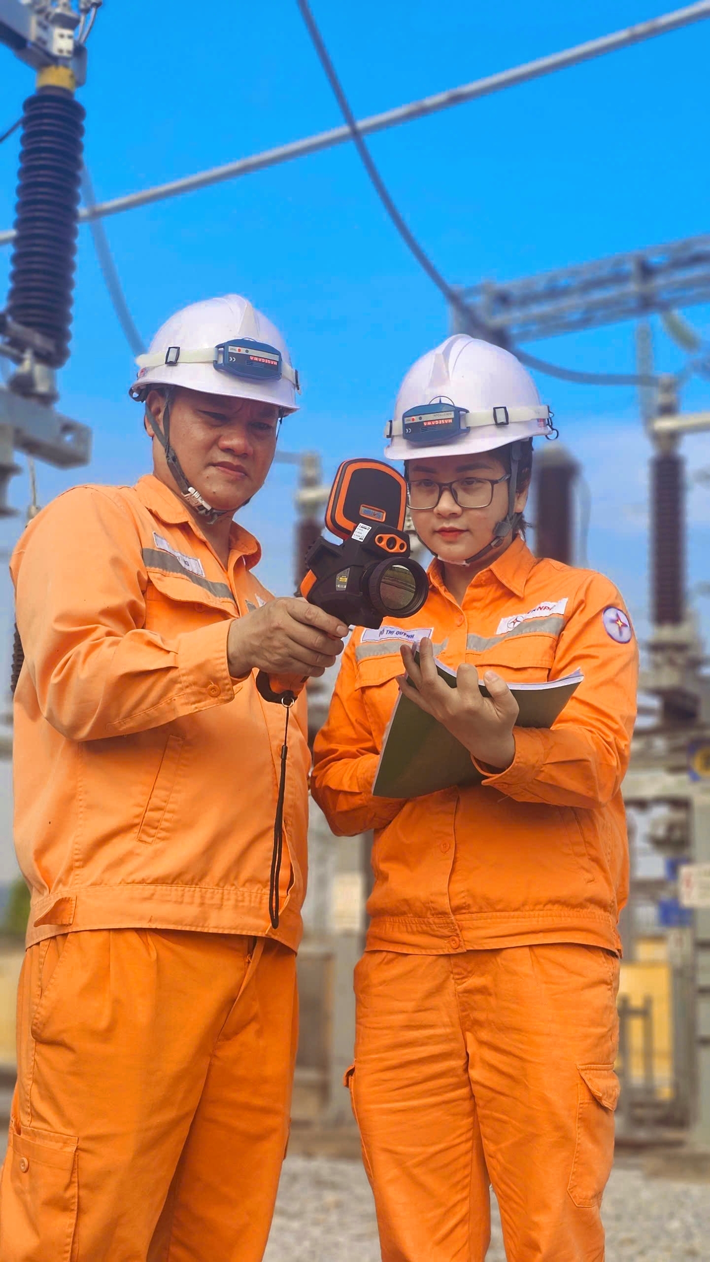 hị Đỗ Thị Quỳnh, nhân viên Xí nghiệp Lưới điện Cao thế Quảng Ninh, Công ty Điện lực Quảng Ninh thực hiện nhiệm vụ trong ca trực dịp Quốc khánh 2/9 hị Đỗ Thị Quỳnh, nhân viên Xí nghiệp Lưới điện Cao thế Quảng Ninh, Công ty Điện lực Quảng Ninh thực hiện nhiệm vụ trong ca trực dịp Quốc khánh 2/9