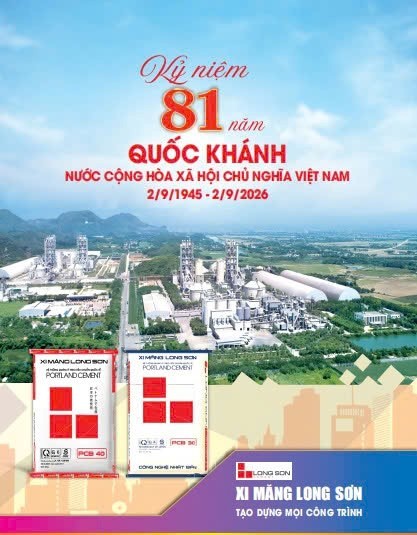 Công ty xi măng Long Sơn chúc mừng Quốc Khánh ngày 2/9 Công ty xi măng Long Sơn chúc mừng Quốc Khánh ngày 2/9