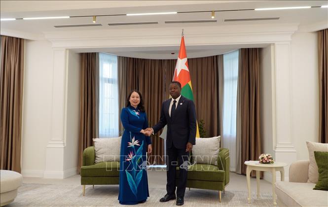 Phó Chủ tịch nước Võ Thị Ánh Xuân gặp Tổng Thư ký LHQ, tiếp Tổng Thư ký CICA và Chủ tịch HĐBT Togo Chú thích ảnh