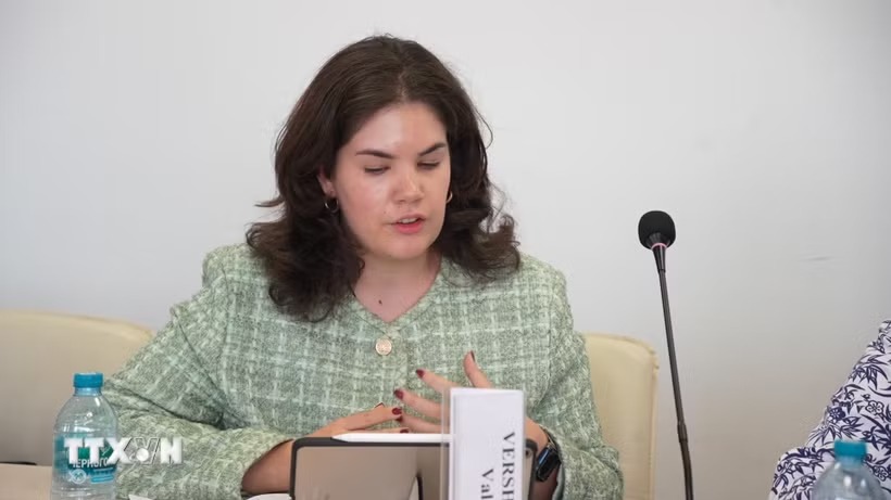 Tiến sỹ Valeria Vershinina, Phó Giám đốc Trung tâm ASEAN thuộc Học viện Quan hệ Quốc tế Moskva (MGIMO), Bộ Ngoại giao Nga. (Ảnh: Trần Hải/TTXVN) Tiến sỹ Valeria Vershinina, Phó Giám đốc Trung tâm ASEAN thuộc Học viện Quan hệ Quốc tế Moskva (MGIMO), Bộ Ngoại giao Nga. (Ảnh: Trần Hải/TTXVN)