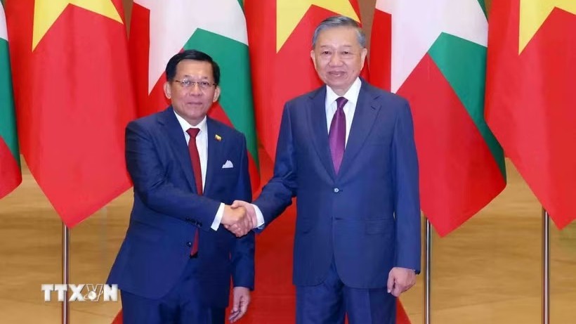 Tổng Bí thư, Chủ tịch nước Tô Lâm hội đàm với Tổng thống Myanmar Min Aung Hlaing